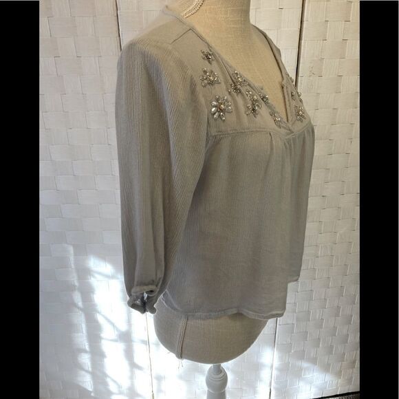 Abercrombie & Fitch Light blue boho top - Picture 3 of 5